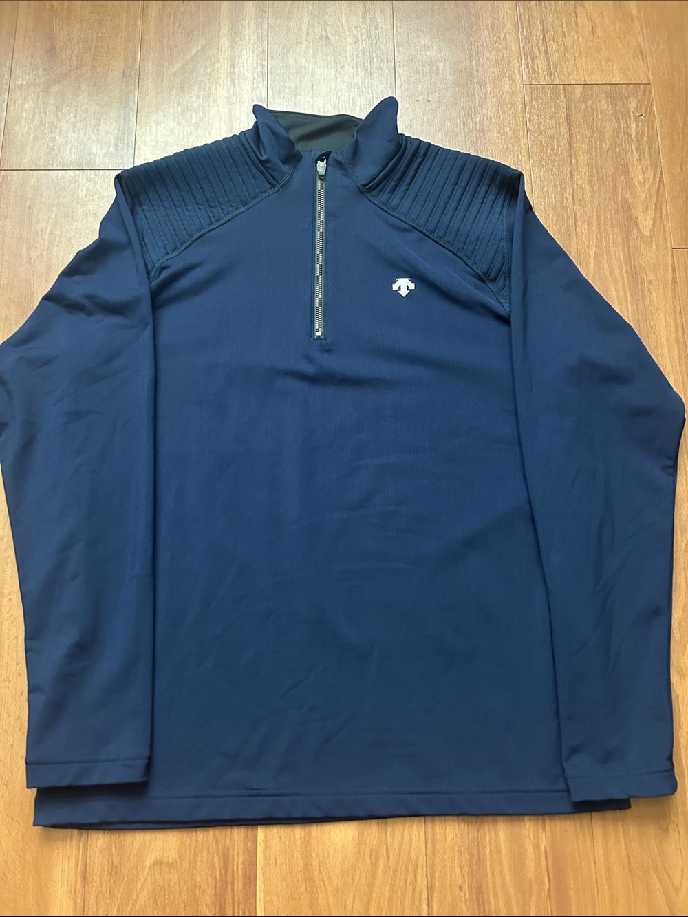 Descente Men's Navy Quarter-Zip Performance Ski Sweater